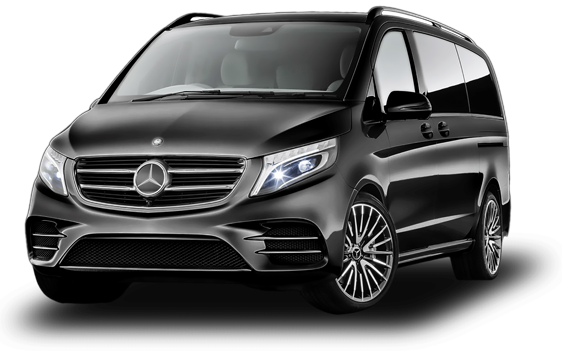 Private airport transfer in a luxury mercedes